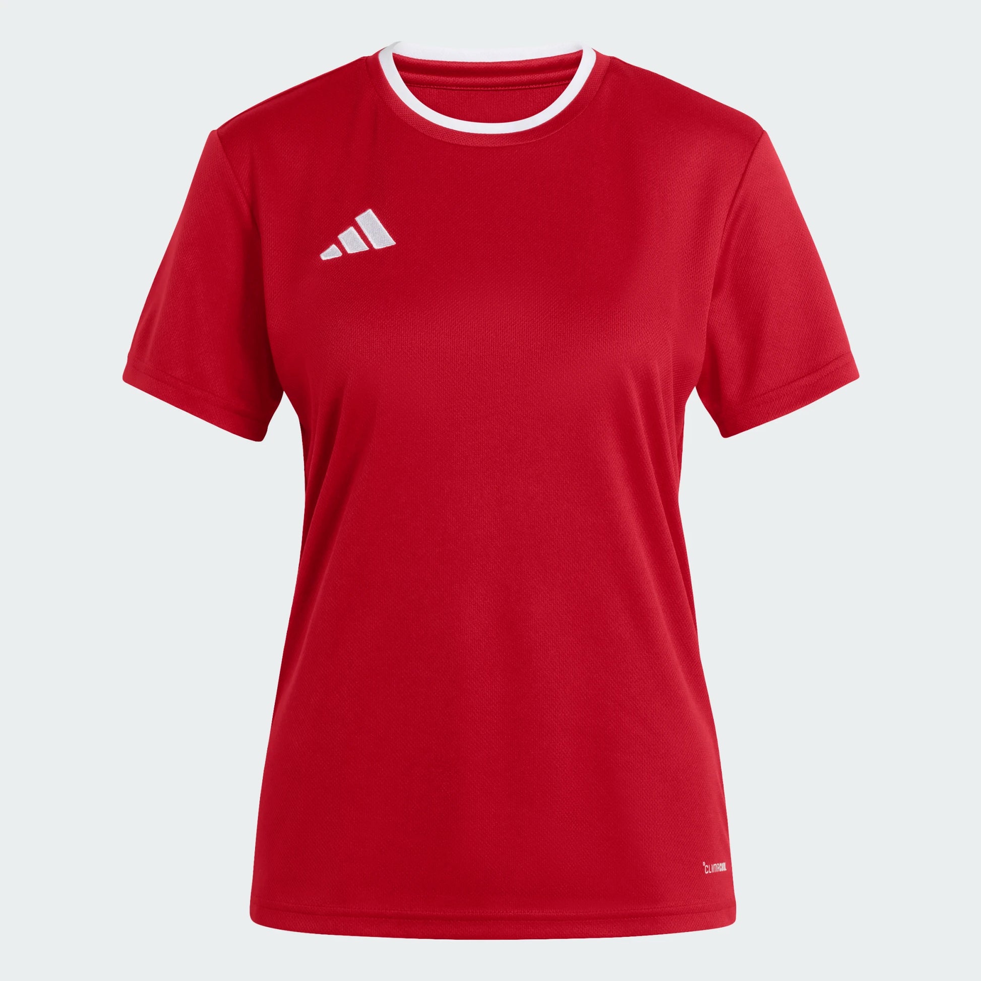adidas Women's Entrada 26 Polyester Tee Team Power Red front