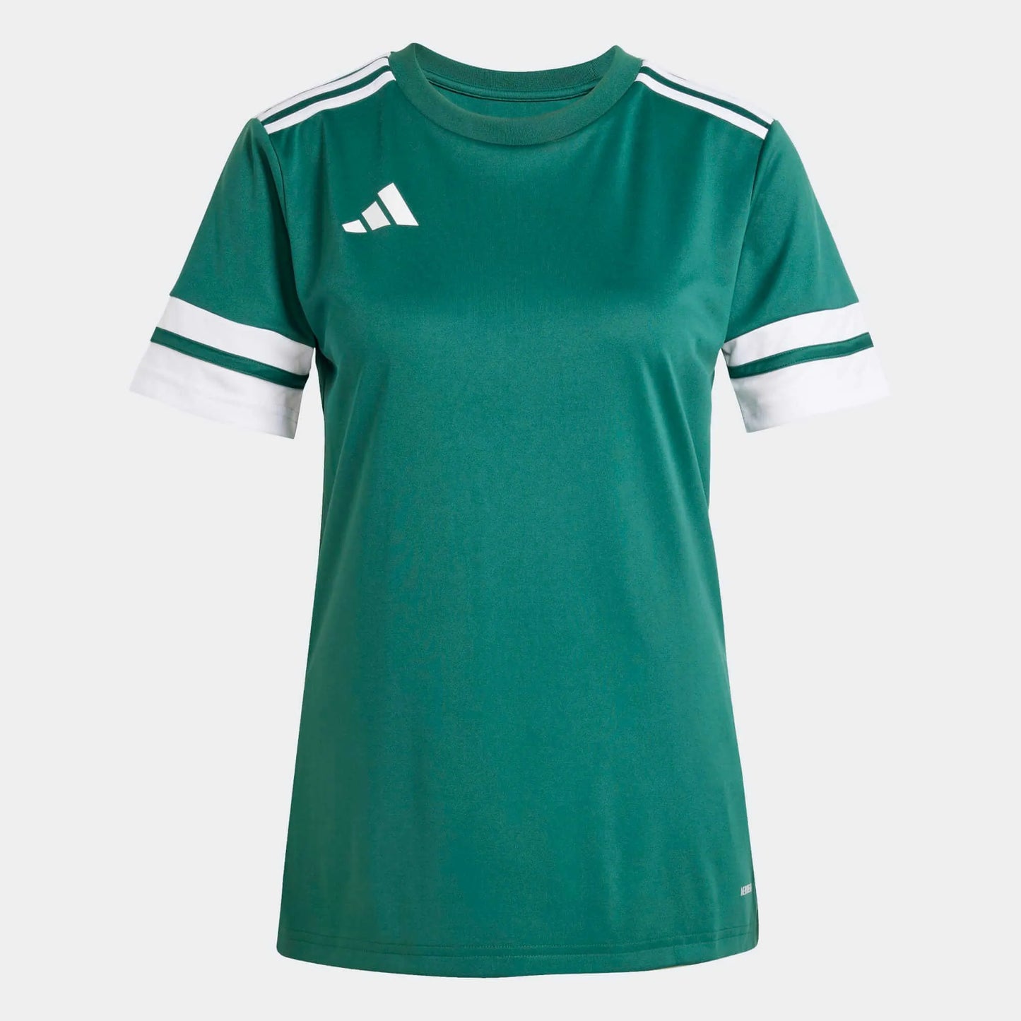 adidas Women's Squadra 25 Jersey Short Sleeve Team Dark Green/White (Front)