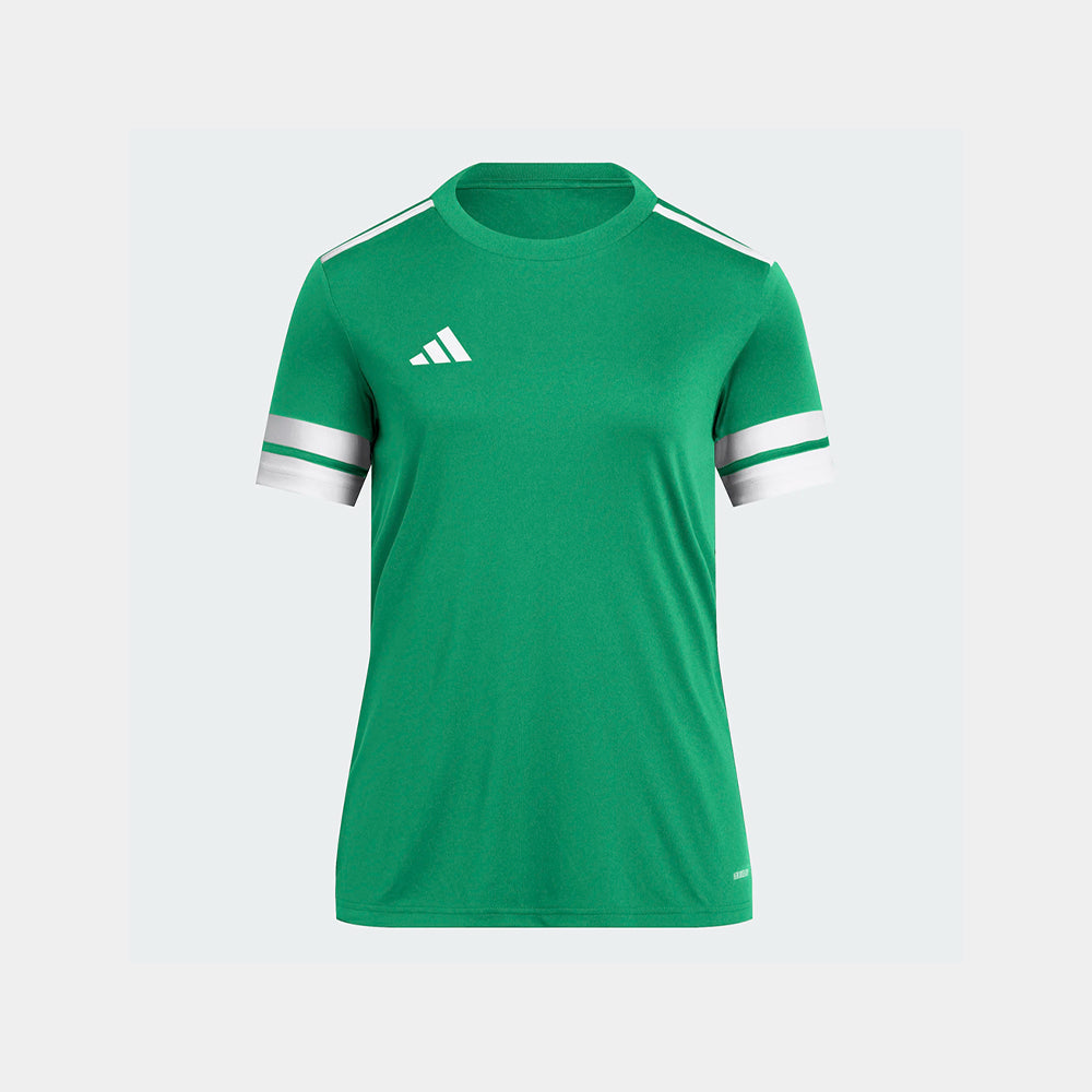 adidas Women's Squadra 25 Jersey Short Sleeve Team Green/White (Front)