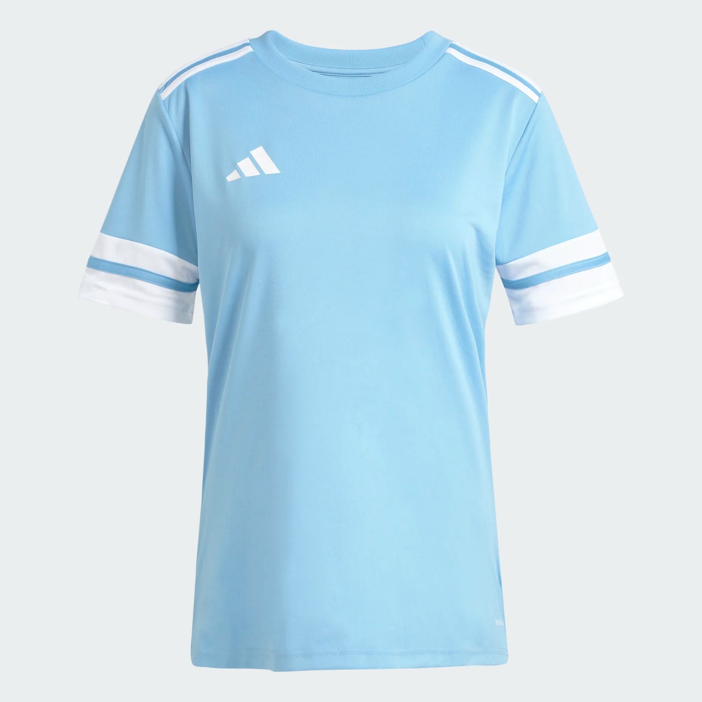 adidas Women's Squadra 25 Jersey Short Sleeve Team Light Blue/White (Front)