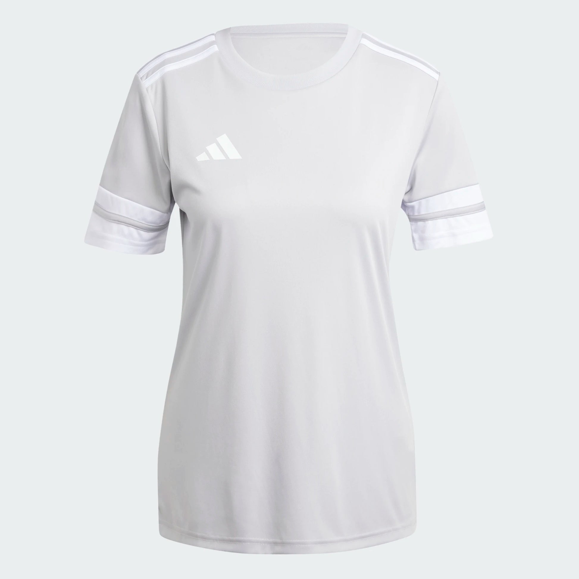 adidas Women's Squadra 25 Jersey Short Sleeve Team Light Grey/White (Front)