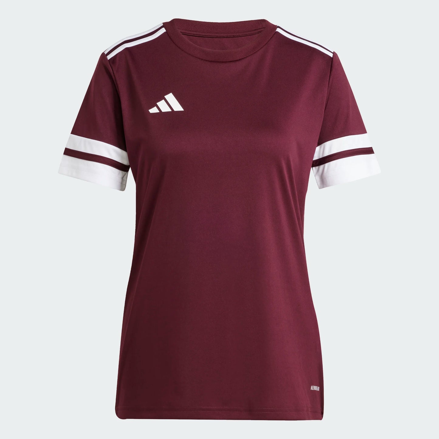 adidas Women's Squadra 25 Jersey Short Sleeve Team Maroon 2/White (Front)