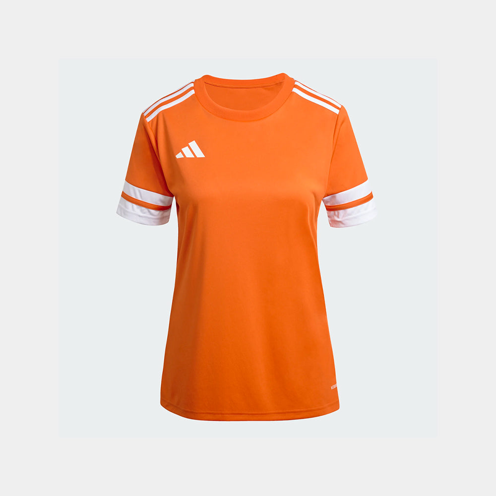 adidas Women's Squadra 25 Jersey Short Sleeve Team Orange/White (Front)