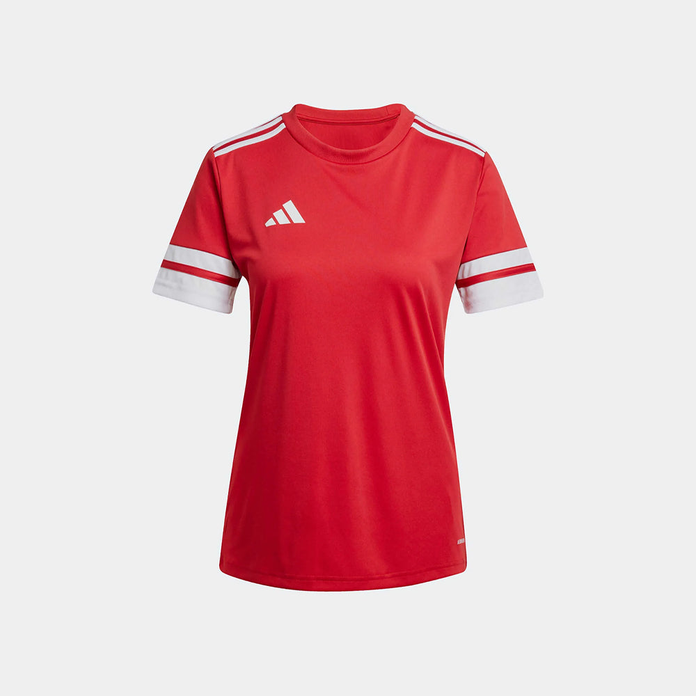 adidas Women's Squadra 25 Jersey Short Sleeve Team Power Red 2/White (Front)