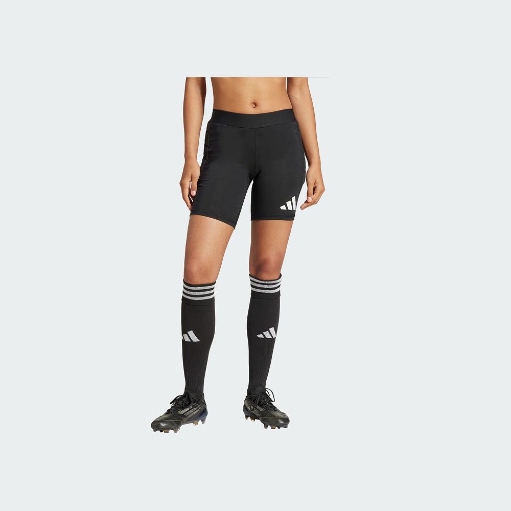 adidas Women's Squadra 25 Padded Goalkeeper Short Tights (Model - Front)