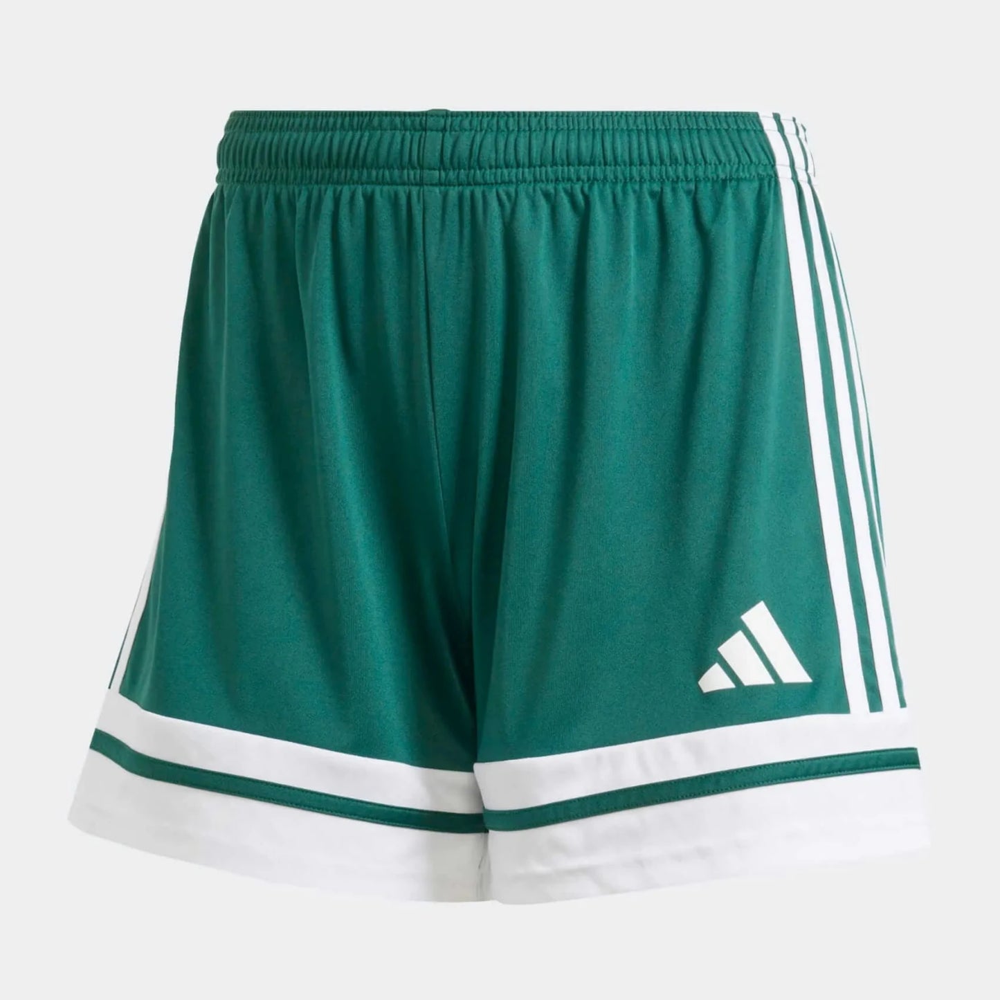 adidas Women's Squadra 25 Shorts Team Dark Green/White (Front)