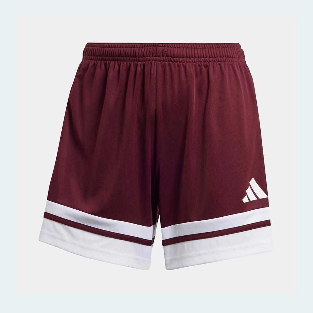 adidas Women's Squadra 25 Shorts Team Maroon/White (Front)
