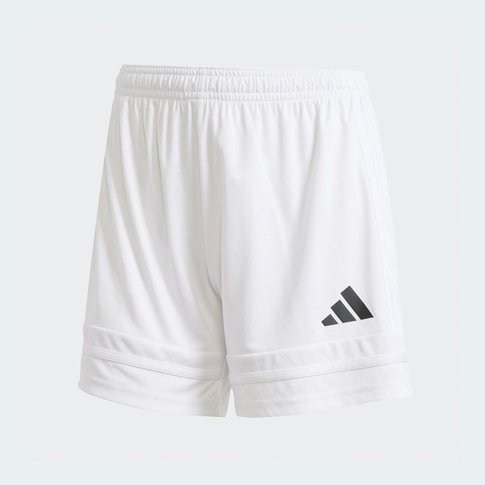 adidas Women's Squadra 25 Shorts White/White/Black (Front)