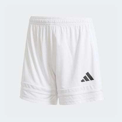 adidas Women's Squadra 25 Shorts White/White/Black (Front)