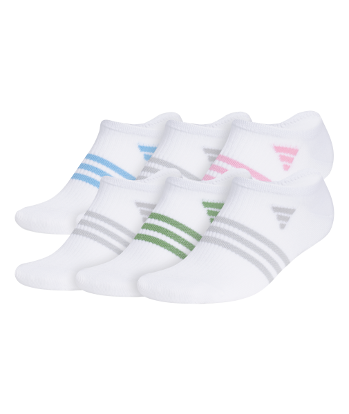 adidas Women's Superlite 3.0 6-Pack No Show Socks