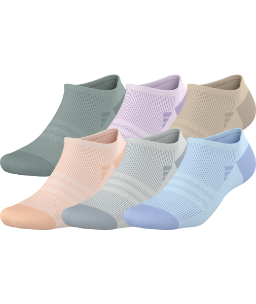 adidas Women's Superlite 3.0 6-Pack No Show Socks