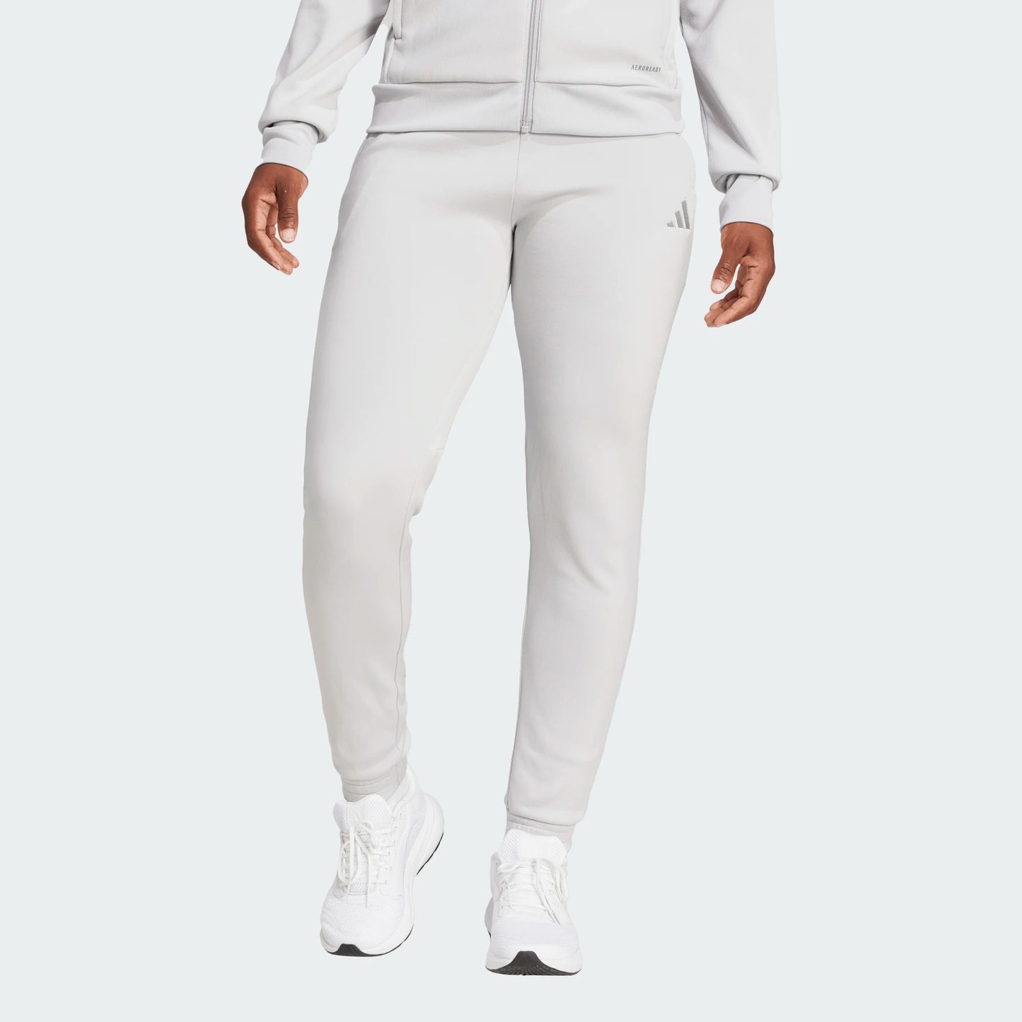 adidas Women's TIRO 25 TRAVELWEAR Pants Team Light Grey front 2