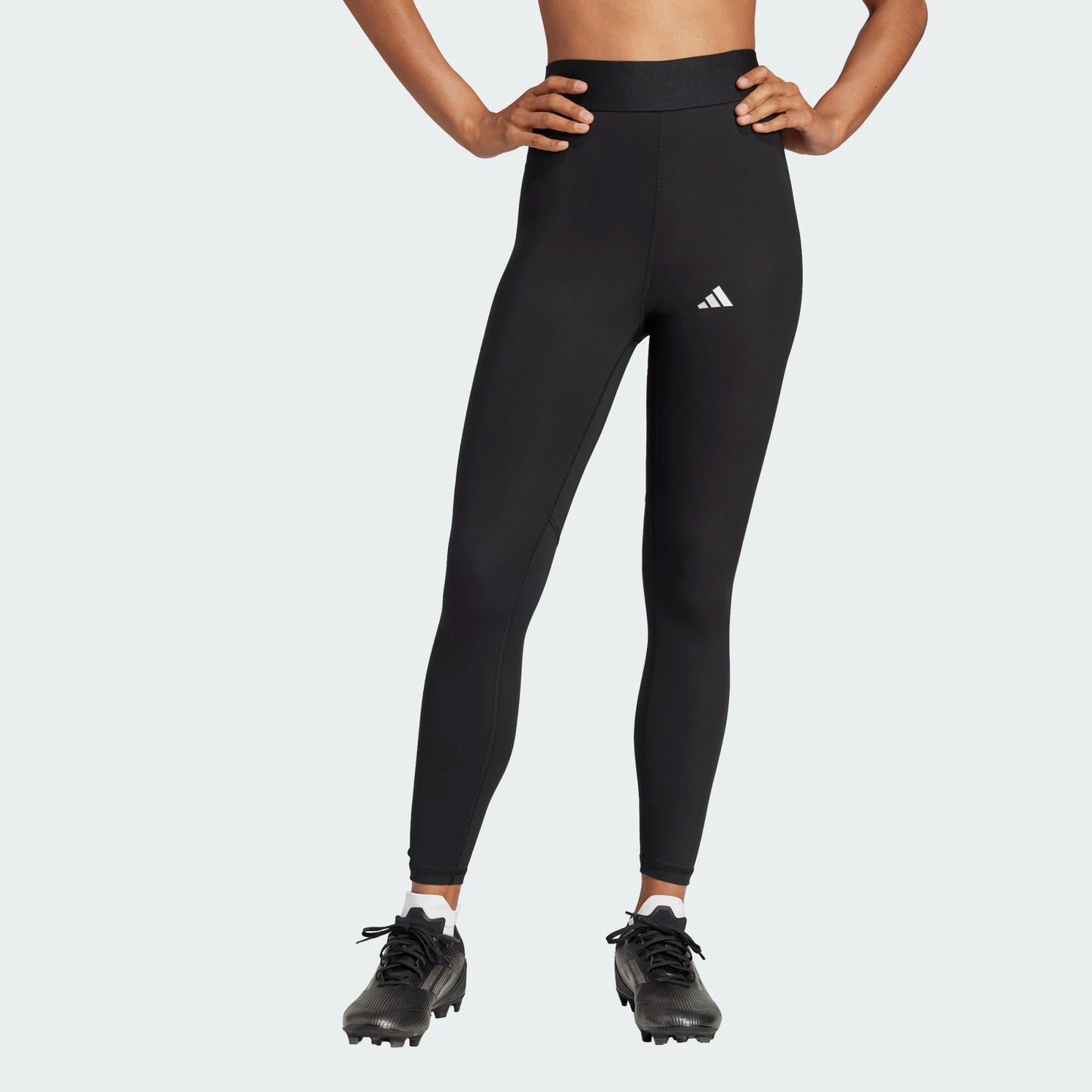 adidas Women's Tech Fit Long Tight Black front full