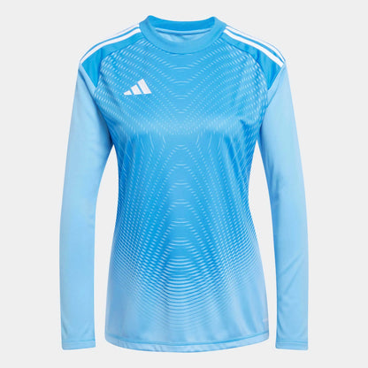 adidas Women's Tiro 25 Competition Goalkeeper Jersey Long Sleeve Blue Burst (Front)