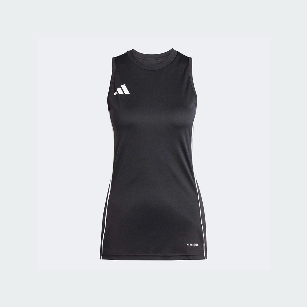 adidas Women's Tiro 25 Competition Sleeveless Jersey Black/Team Grey Four (Front)