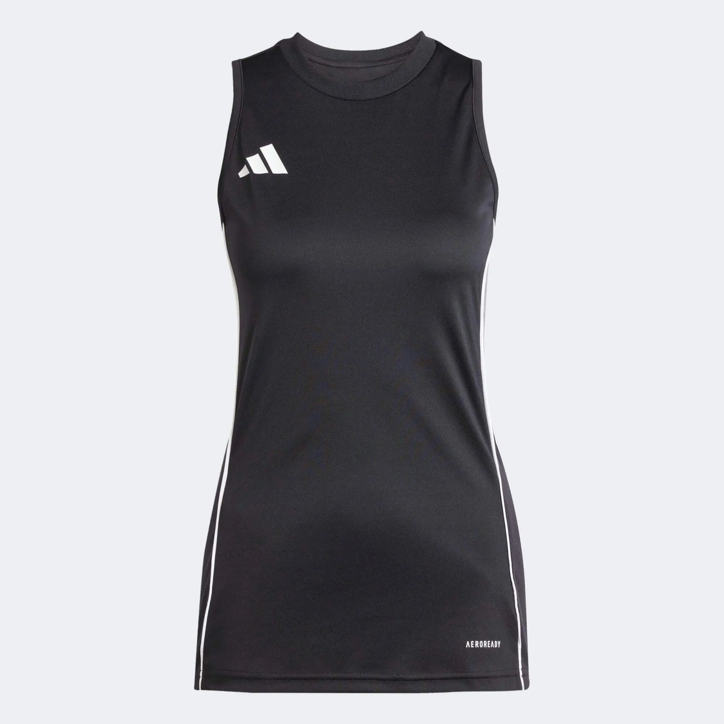 adidas Women's Tiro 25 Competition Sleeveless Jersey Black/Team Grey Four (Front)