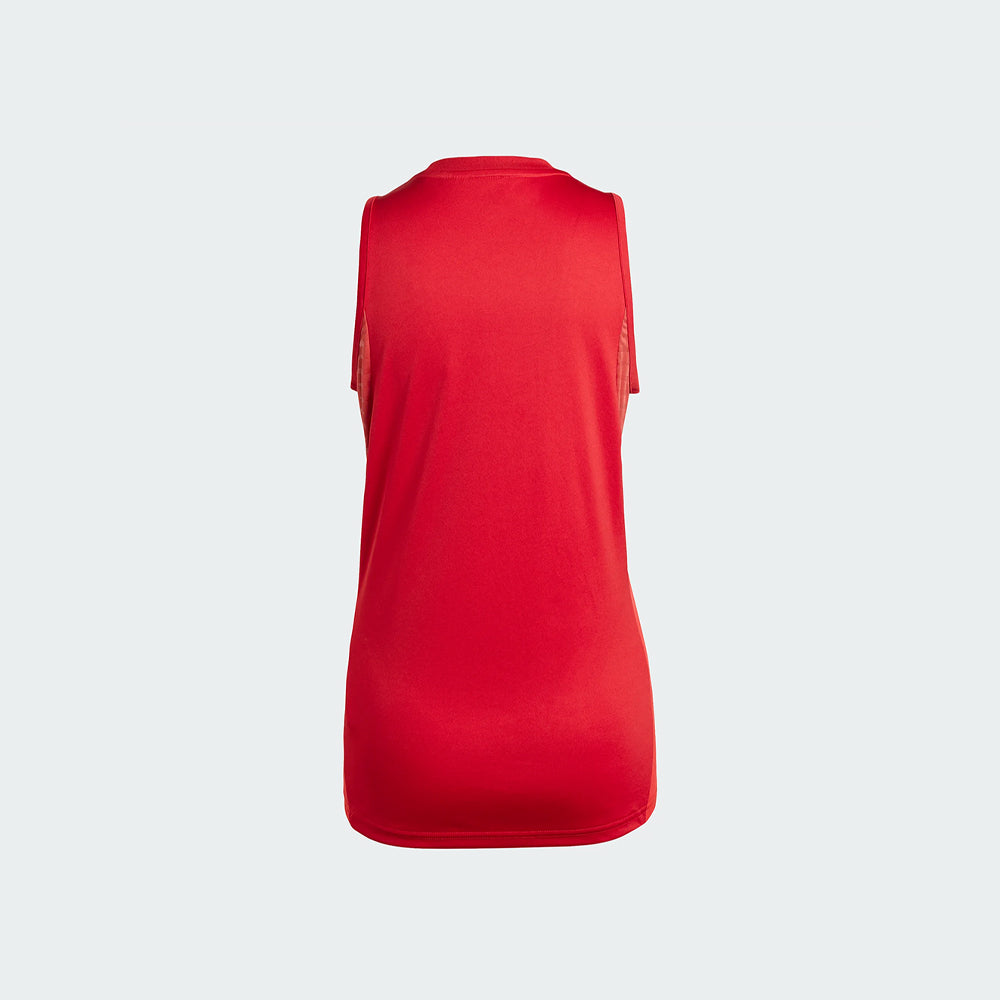 adidas Women's Tiro 25 Competition Sleeveless Jersey Team Power Red 2/Pure Ruby (Back)