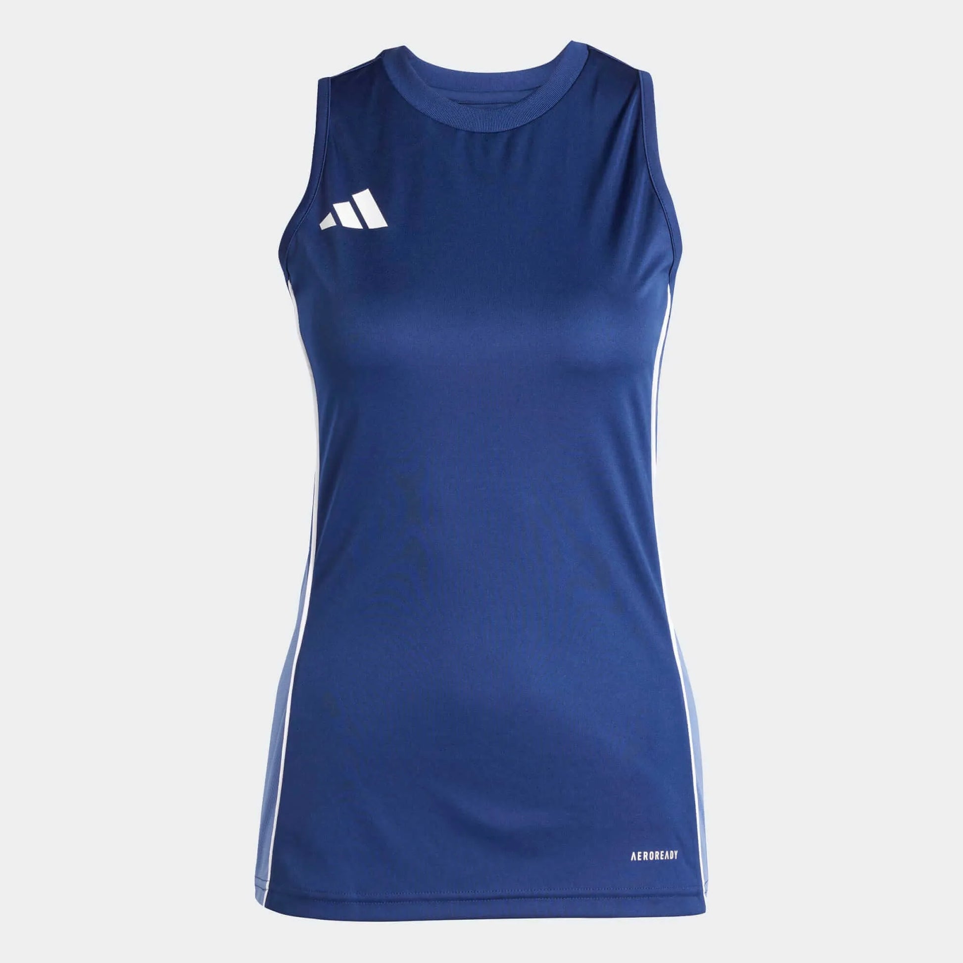 adidas Women's Tiro 25 Competition Sleeveless Jersey Team Navy Blue 2/Crew Blue (Front)