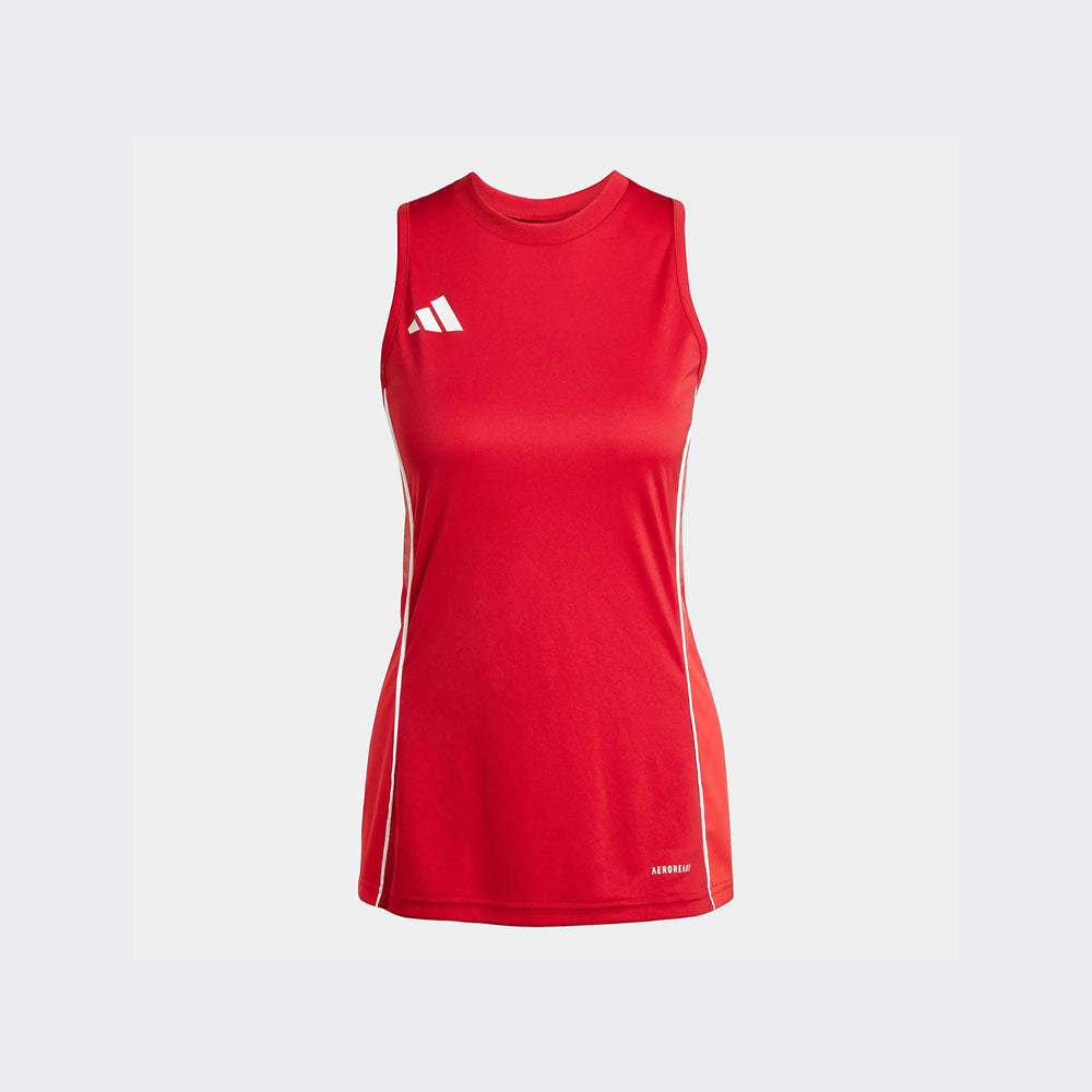 adidas Women's Tiro 25 Competition Sleeveless Jersey Team Power Red 2/Pure Ruby (Front)
