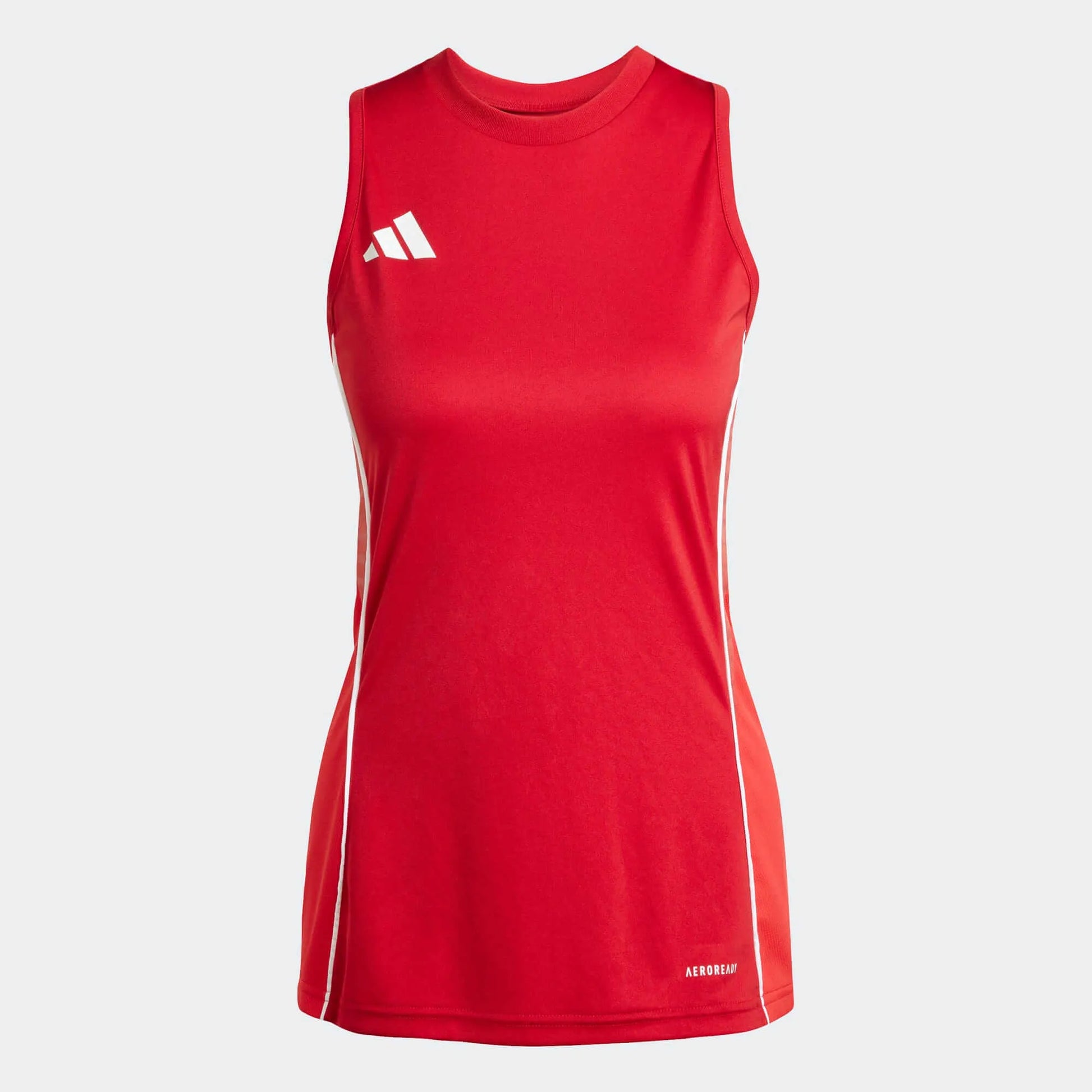 adidas Women's Tiro 25 Competition Sleeveless Jersey Team Power Red 2/Pure Ruby (Front)