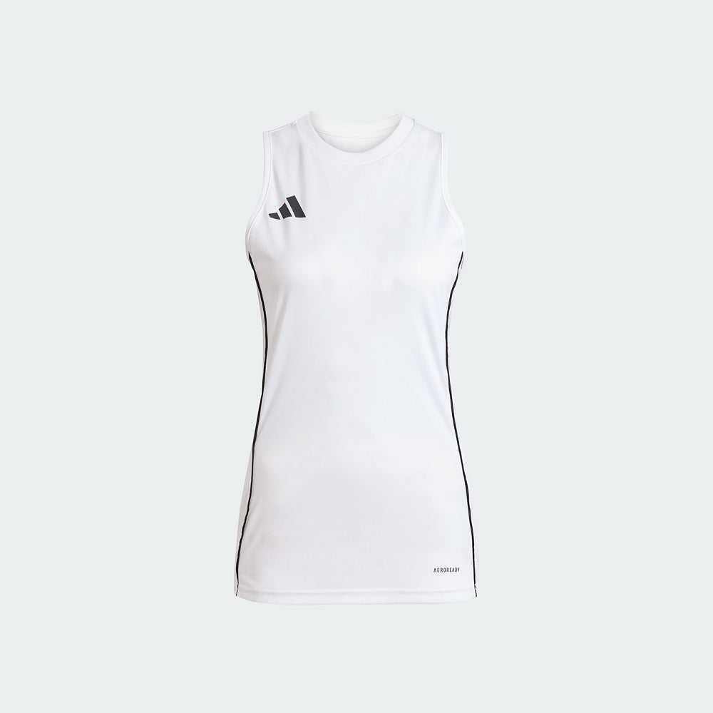 adidas Women's Tiro 25 Competition Sleeveless Jersey White (Front)