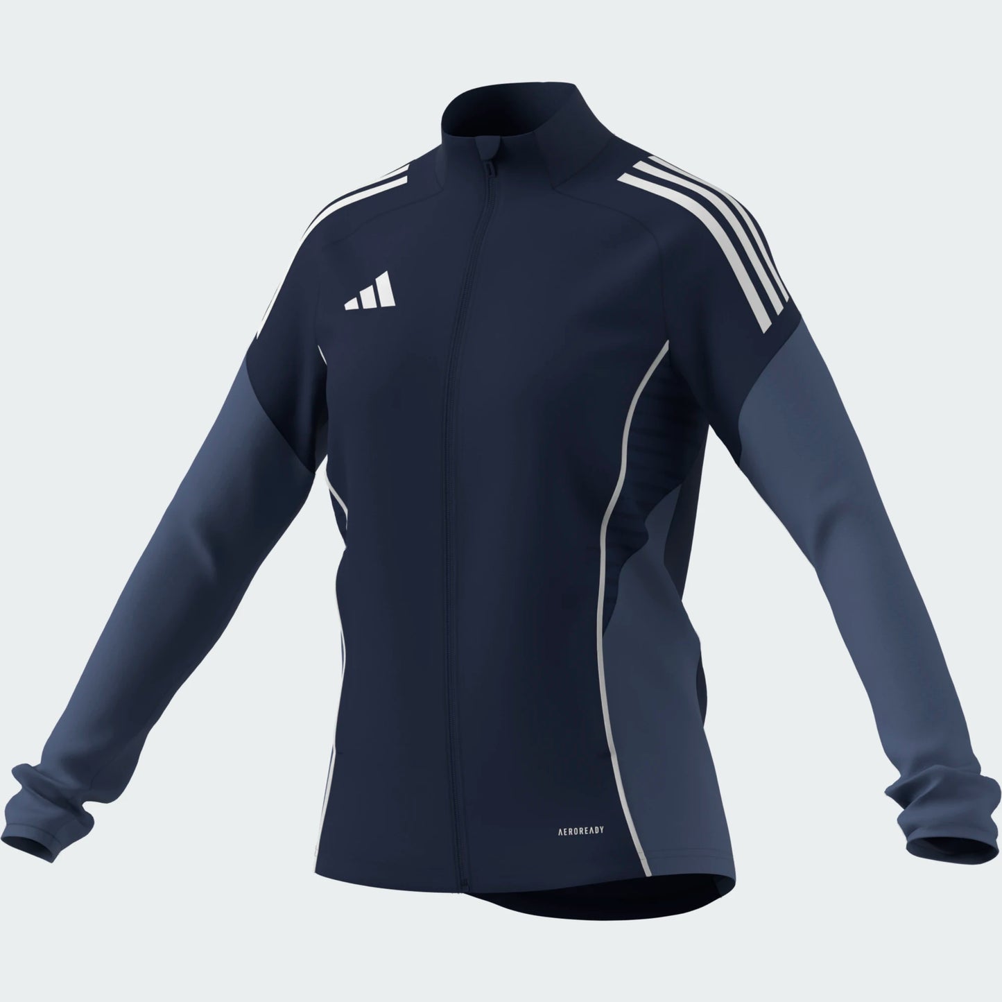 adidas Women's Tiro 25 Competition Training Jacket Team Navy Blue 2/Crew Blue (Front)