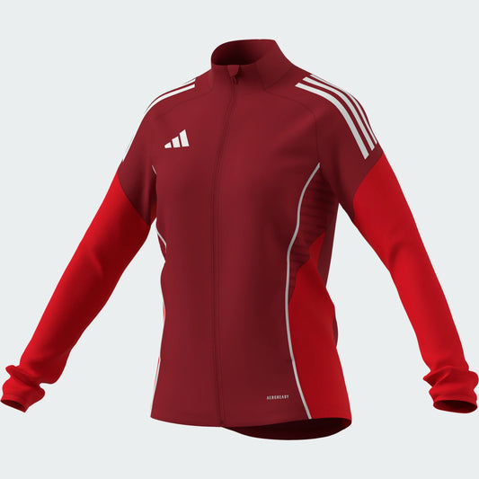 adidas Women's Tiro 25 Competition Training Jacket Team Power Red 2/Pure Ruby (Front)