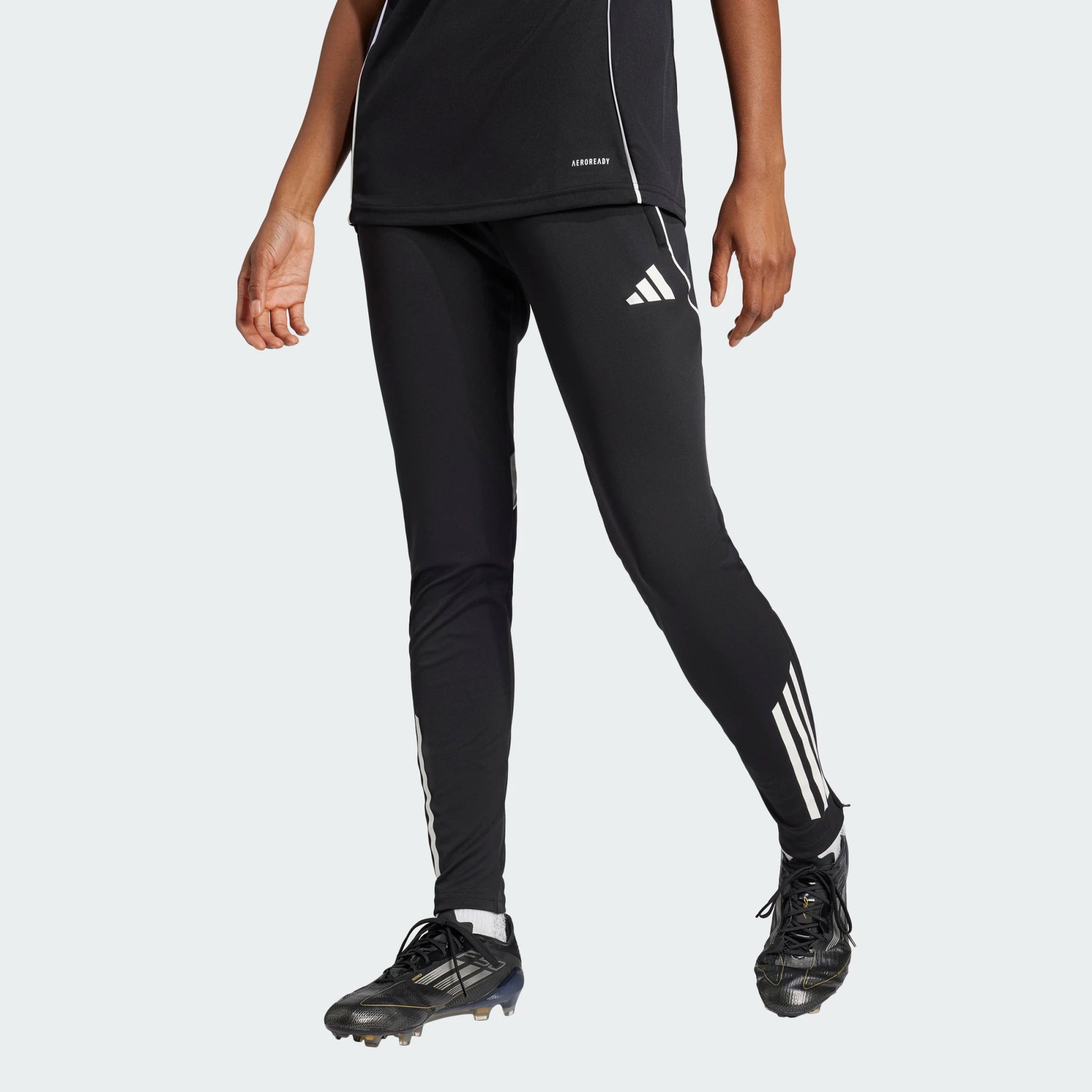 adidas Women's Tiro 25 Competition Training Pant Black_Team Grey Four (Model - Front)