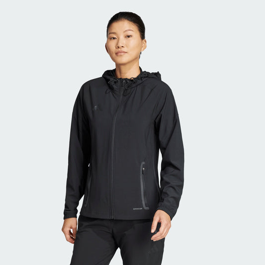adidas Women's Tiro 25 Competition Vis-Tech Jacket Black front 2
