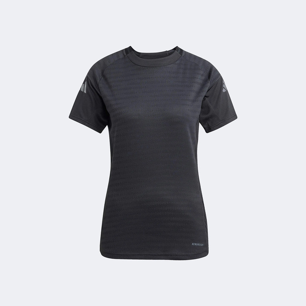 adidas Women's Tiro 25 Pro Training Jersey Black (Front)