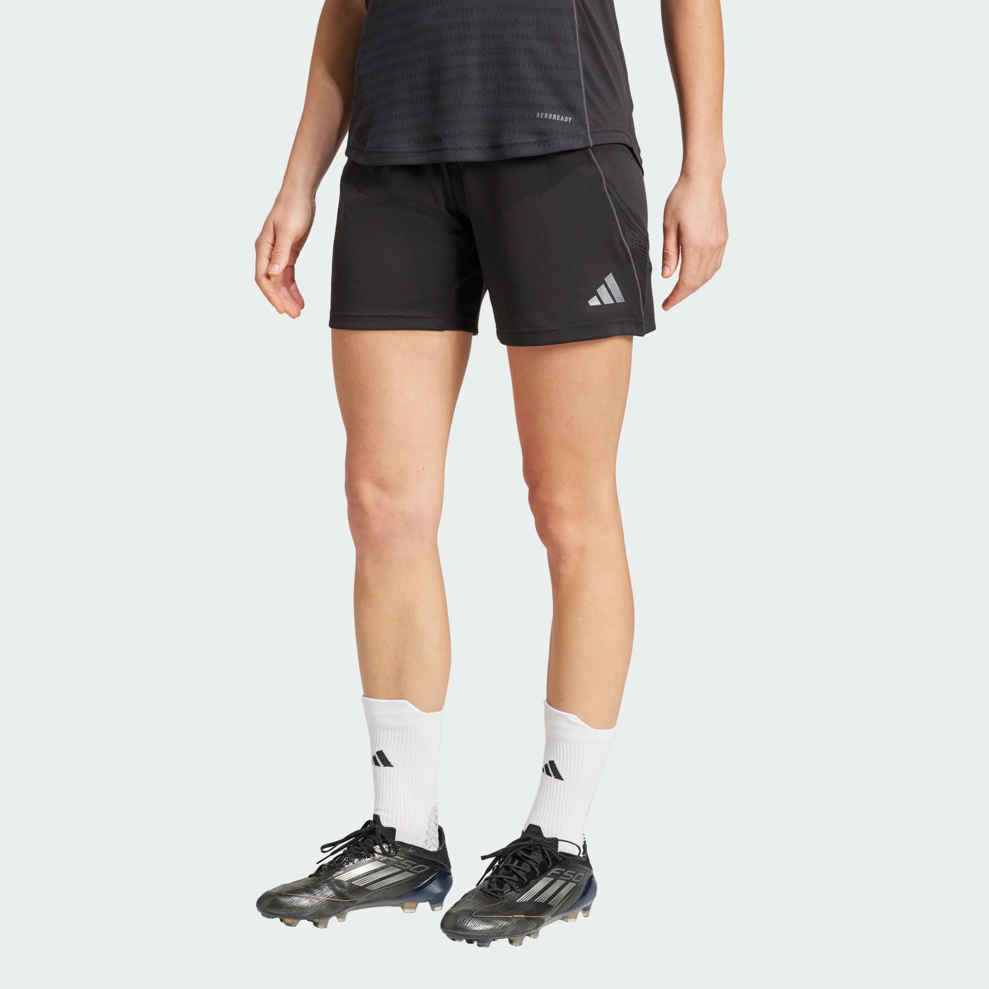 adidas Women's Tiro 25 Pro Training Shorts (Model - Front)