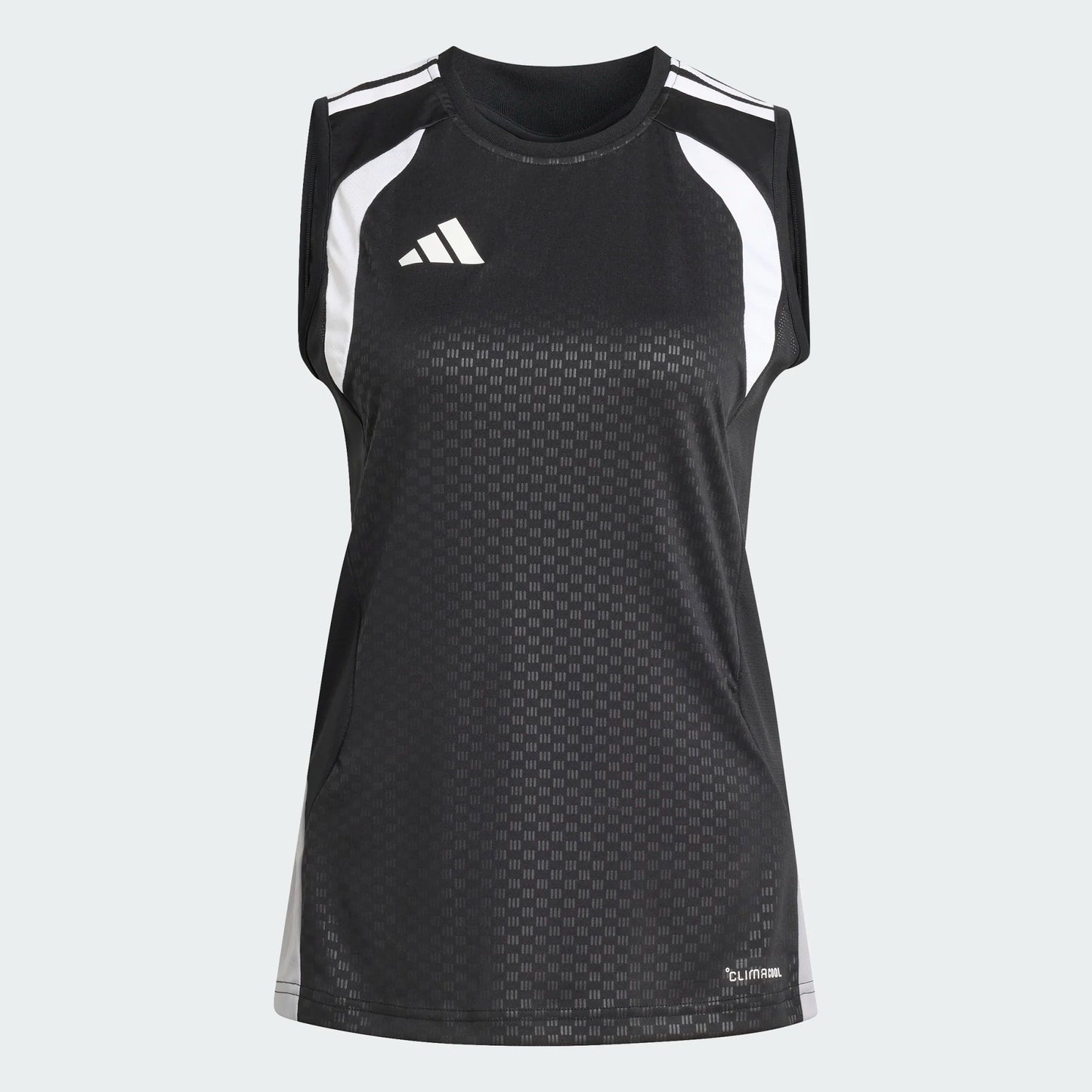 adidas Women's Tiro 26 Competition Sleeveless Jersey Black Light Onix White front