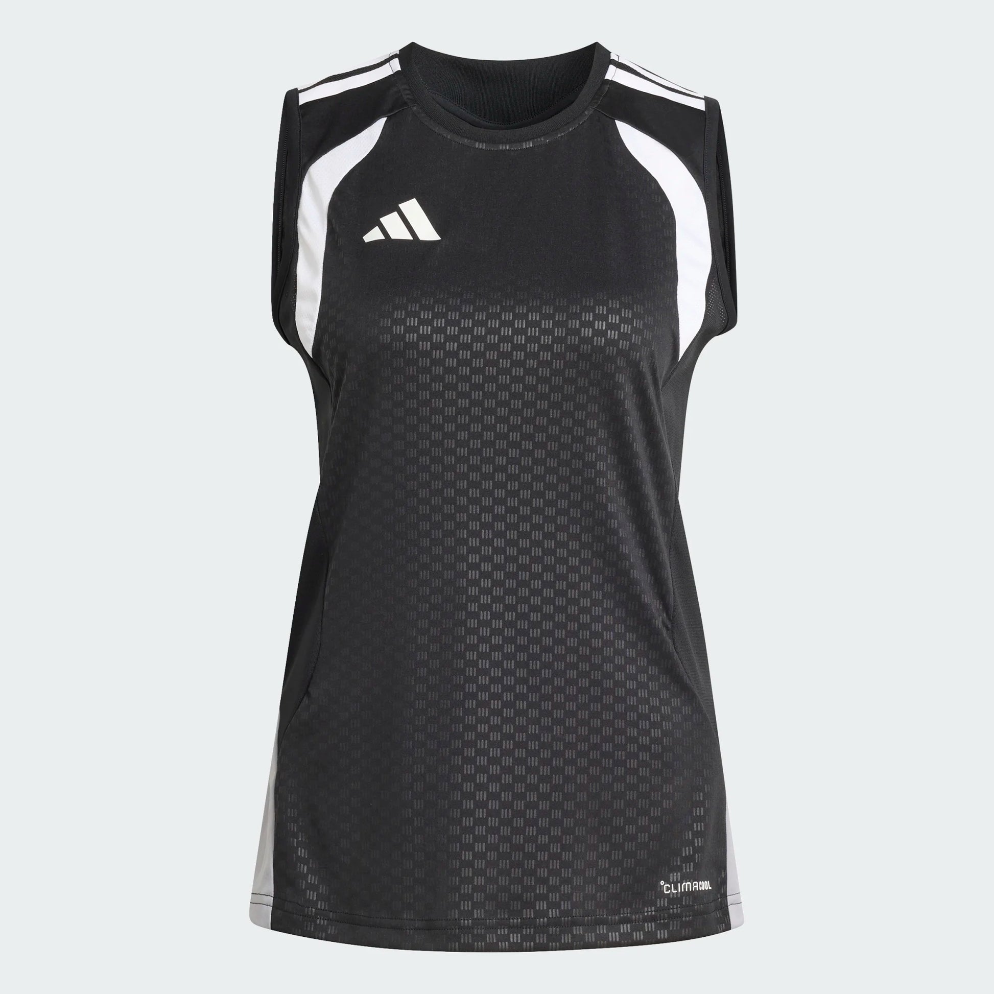 adidas Women's Tiro 26 Competition Sleeveless Jersey Black Light Onix White front