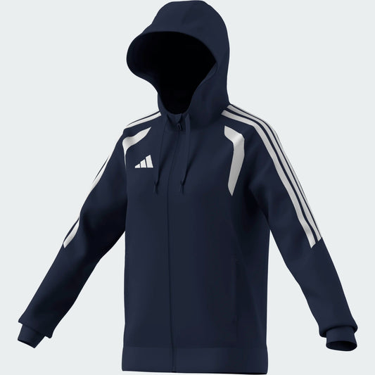 adidas Women's Tiro 26 League Sweat Full Zip Hood Team Navy Blue