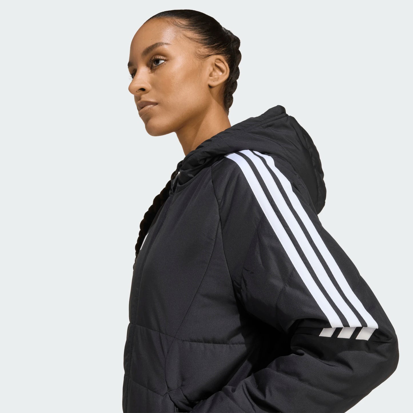 adidas Women's Tiro26 Winter Jacket Black White 4