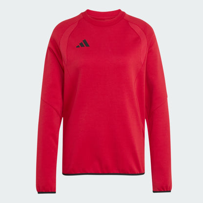 adidas Women's Tiro Travel Crew Team Power Red