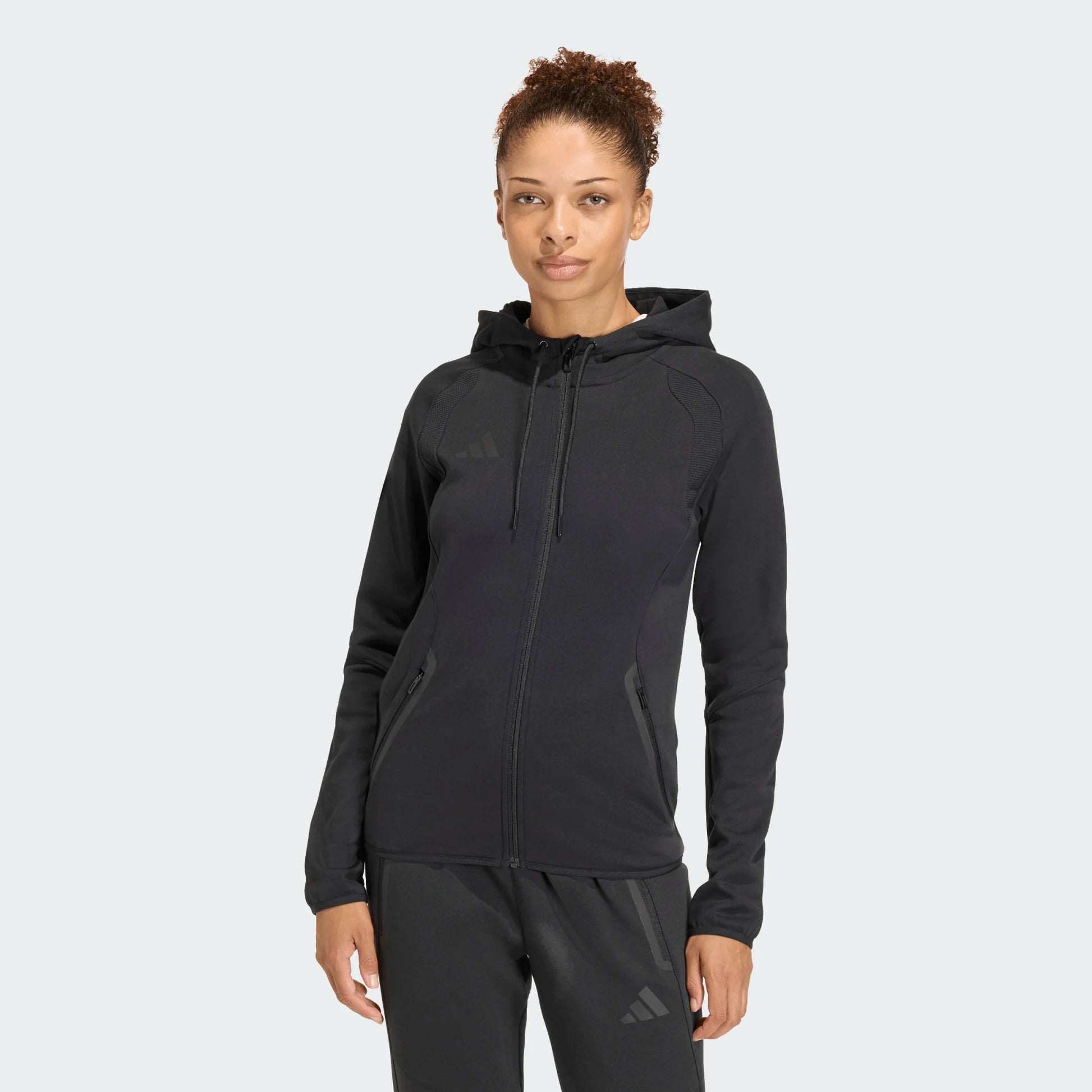 adidas Women's Tiro Travel Sweat Hoodie Black full
