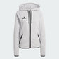 adidas Women's Tiro Travel Sweat Hoodie Team Light Grey front