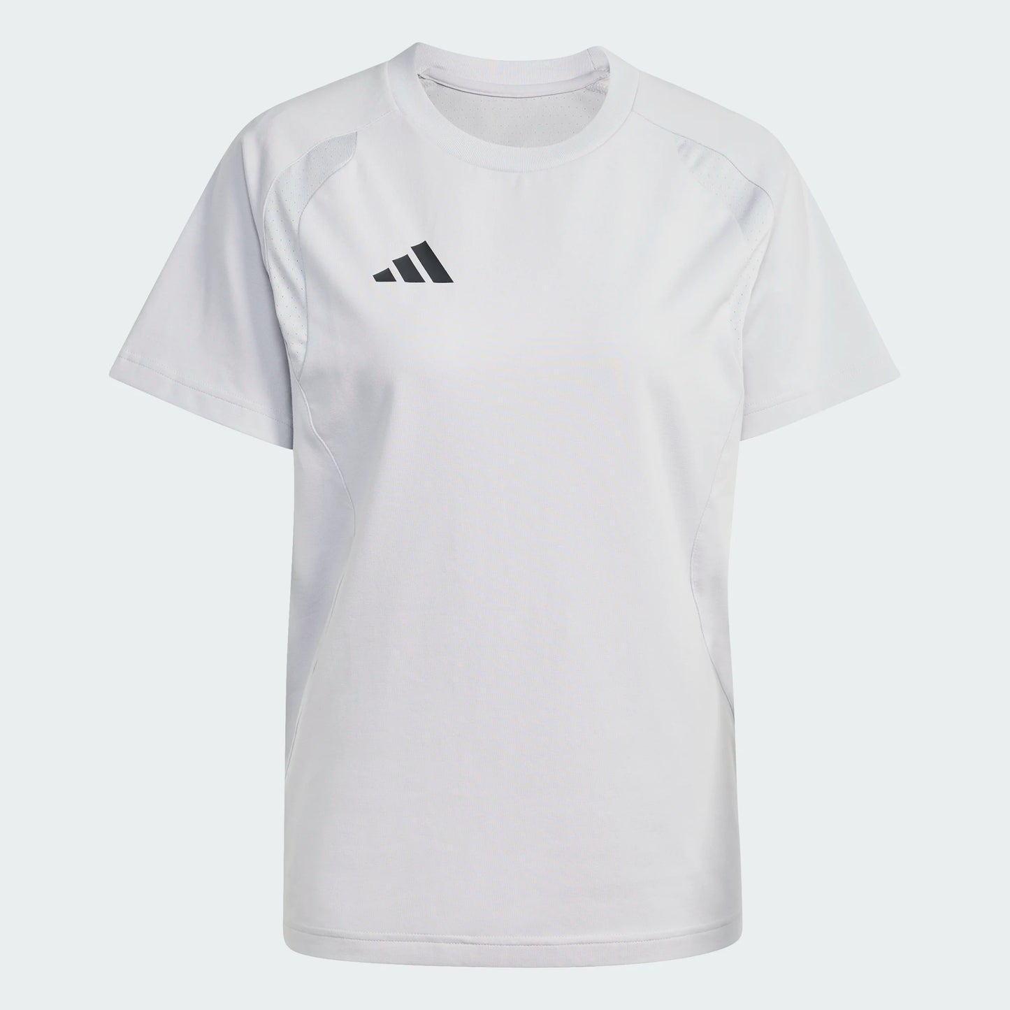 adidas Women's Tiro Travel Tee Team Light Grey front