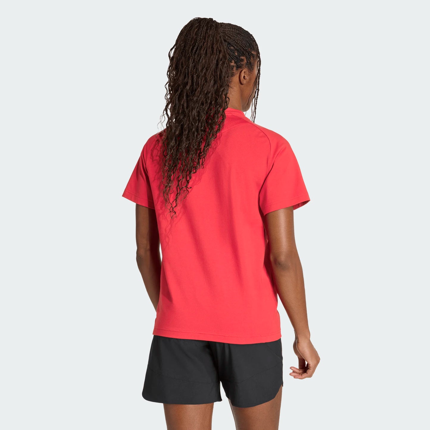 adidas Women's Tiro Travel Tee Team Power Red back