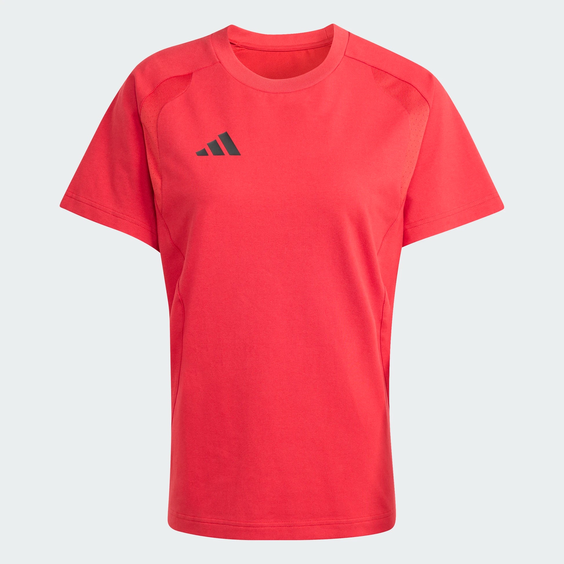 adidas Women's Tiro Travel Tee Team Power Red front