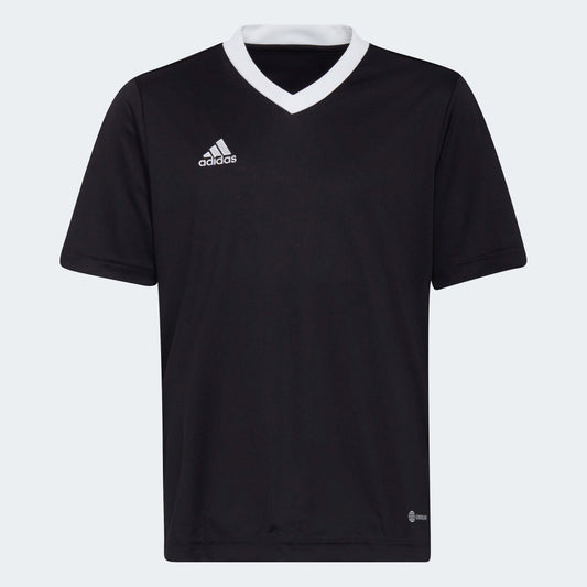 adidas YOUTH Entrada 22 Jersey Black-White (Front)