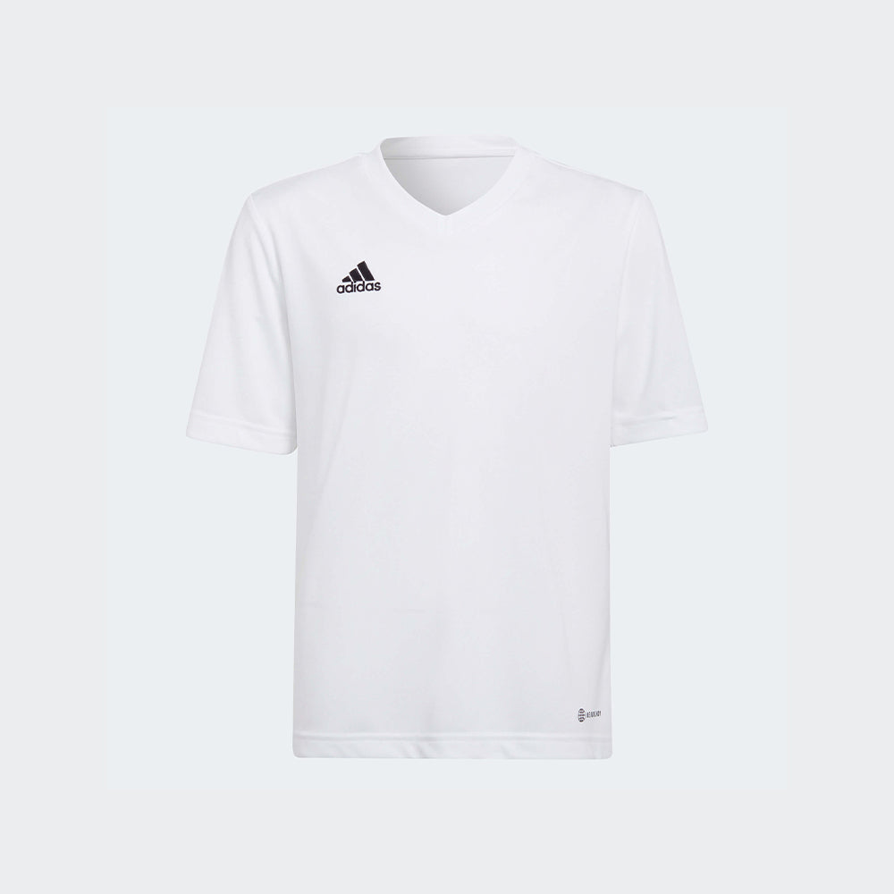 adidas YOUTH Entrada 22 Jersey White-White (Front)