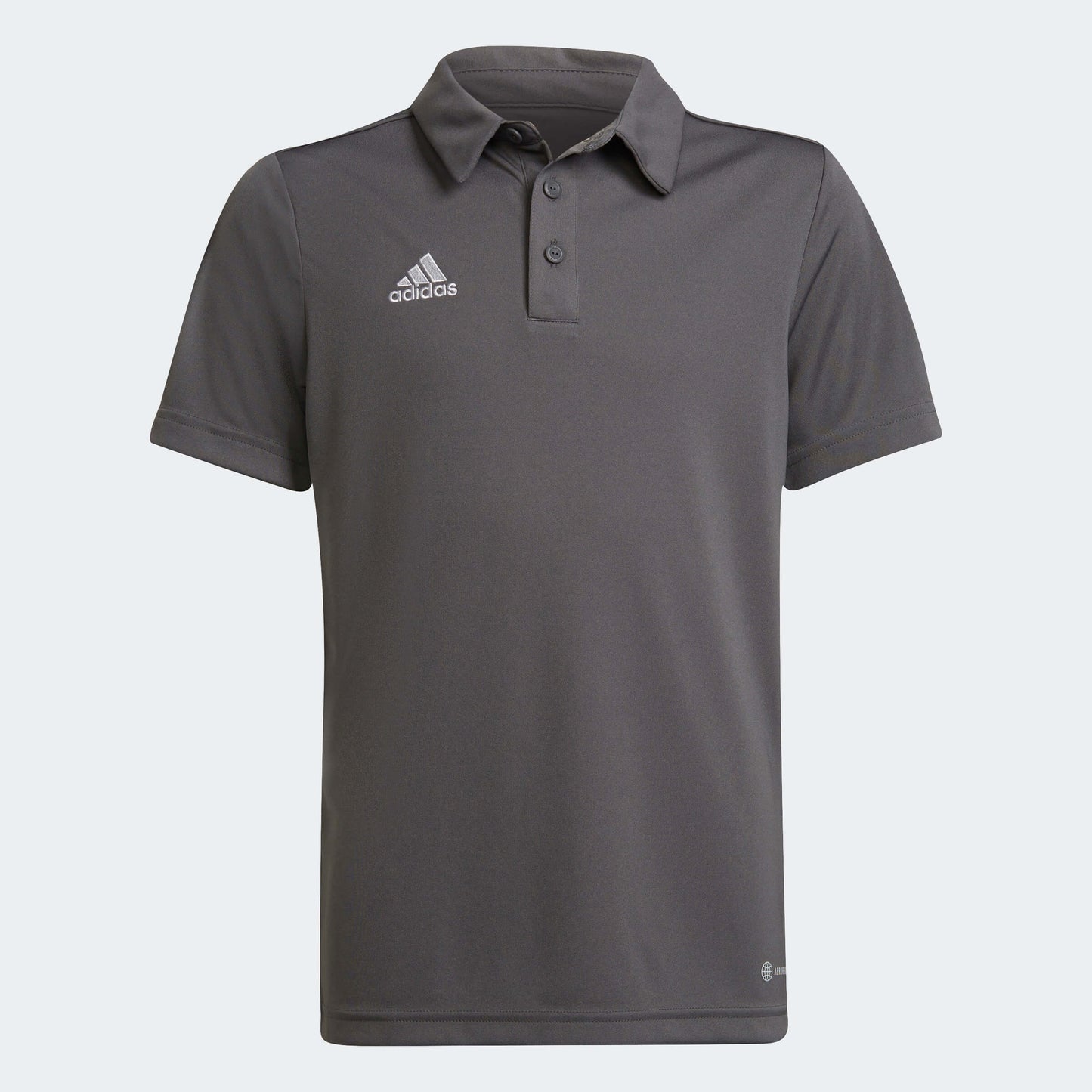 adidas YOUTH Entrada 22 Polo Gray-White (Front)