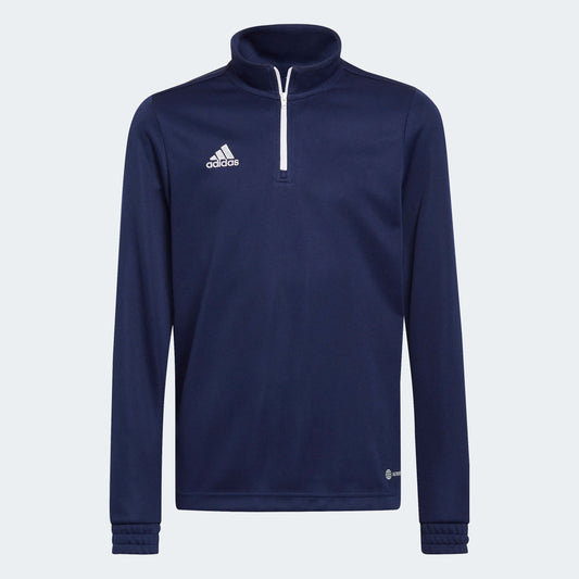 adidas YOUTH Entrada 22 Training Top Navy-White (Front)