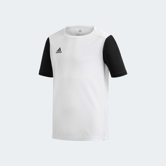 adidas YOUTH Estro 19 Jersey White-Black (Front)