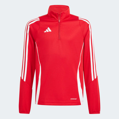 adidas YOUTH Tiro24 Training Top Team Power Red 2-White (Front)