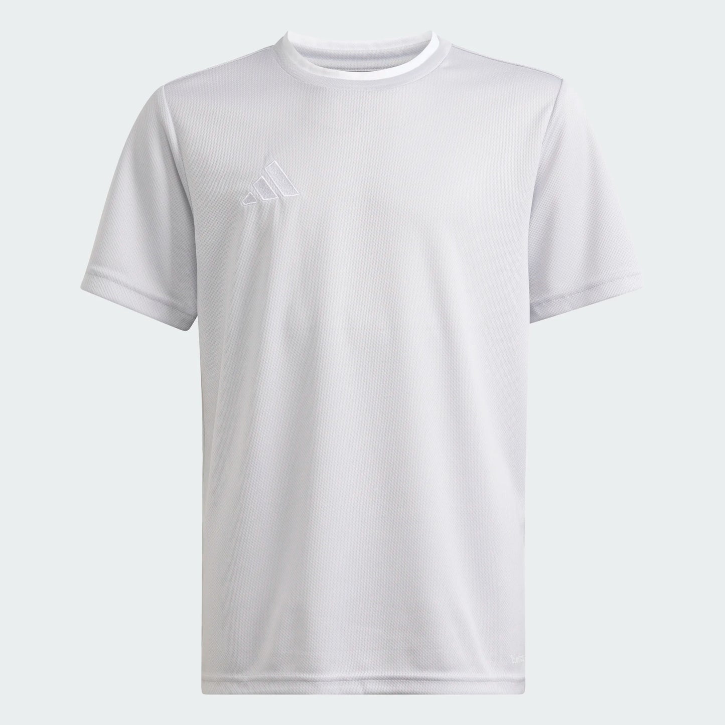 adidas Youth Entrada 26 Polyester Tee Team Light Grey front