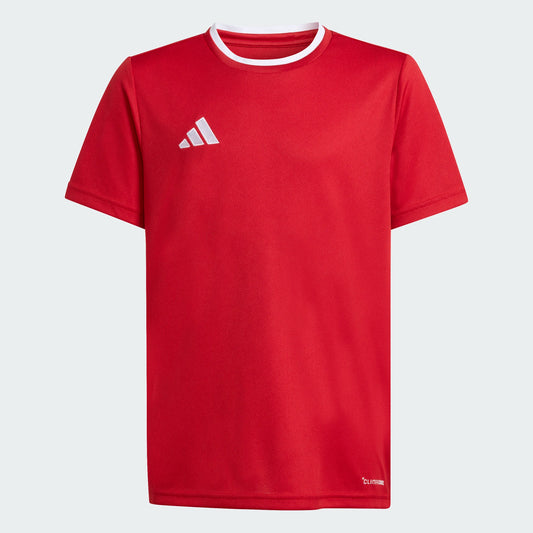 adidas Youth Entrada 26 Polyester Tee Team Power Red front