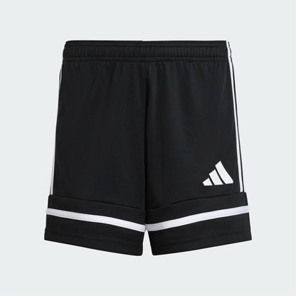 adidas Youth Girls Squadra 25 Shorts Black/Black/White (Front)